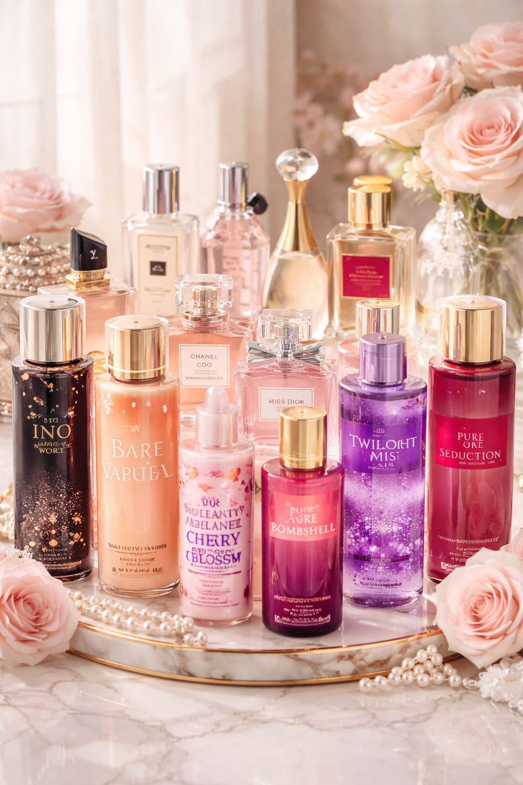 body spray and Perfumes
