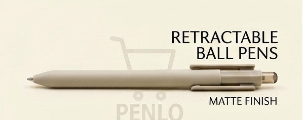 Doms Premium Matte Finish Retractable (Blue Ink) Ball Pens