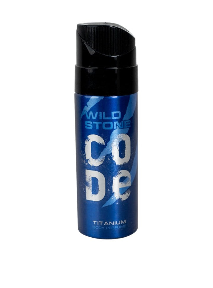 WILD STONE CODE Titanium Long Lasting No Gas Body Perfume Spray For Men, 40Ml