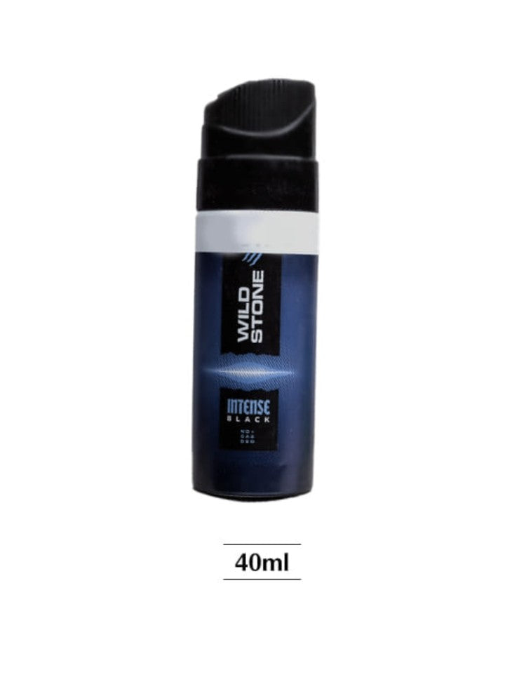 Wild Stone Intense Black Deodorant Body Perfume for Men, Long Lasting Deo Body Spray 40 ml