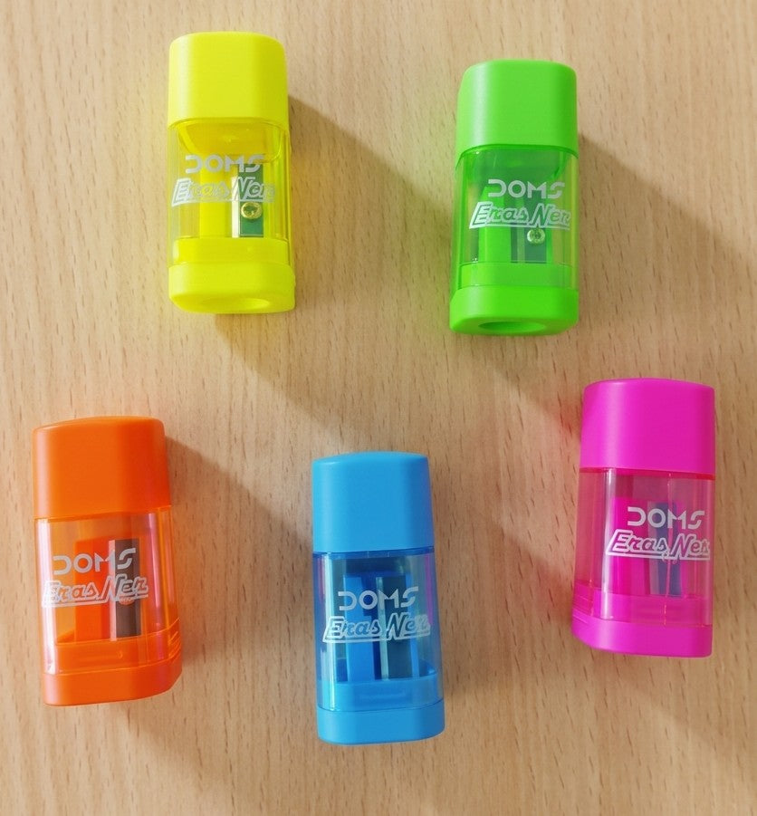 DOMS Erasner – 2-in-1 Dual Action (Sharpener + Eraser)
