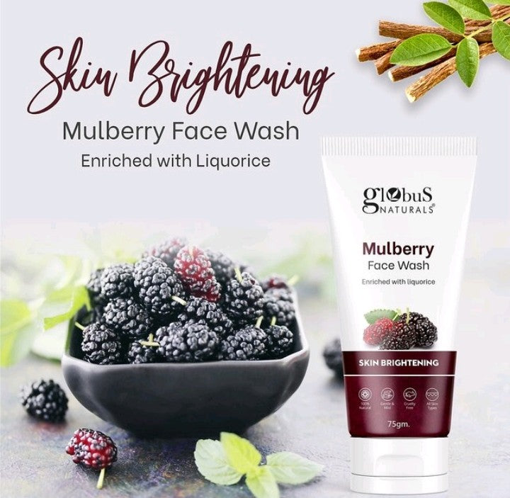 Globus Naturals   Mulberry  Face Wash, 75 gm