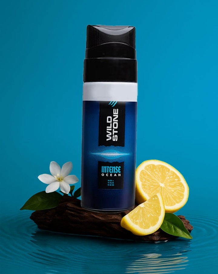 Wild Stone Intense Ocean No Gas Deodorants For Men, Long Lasting Mens Body Sray 40 ml