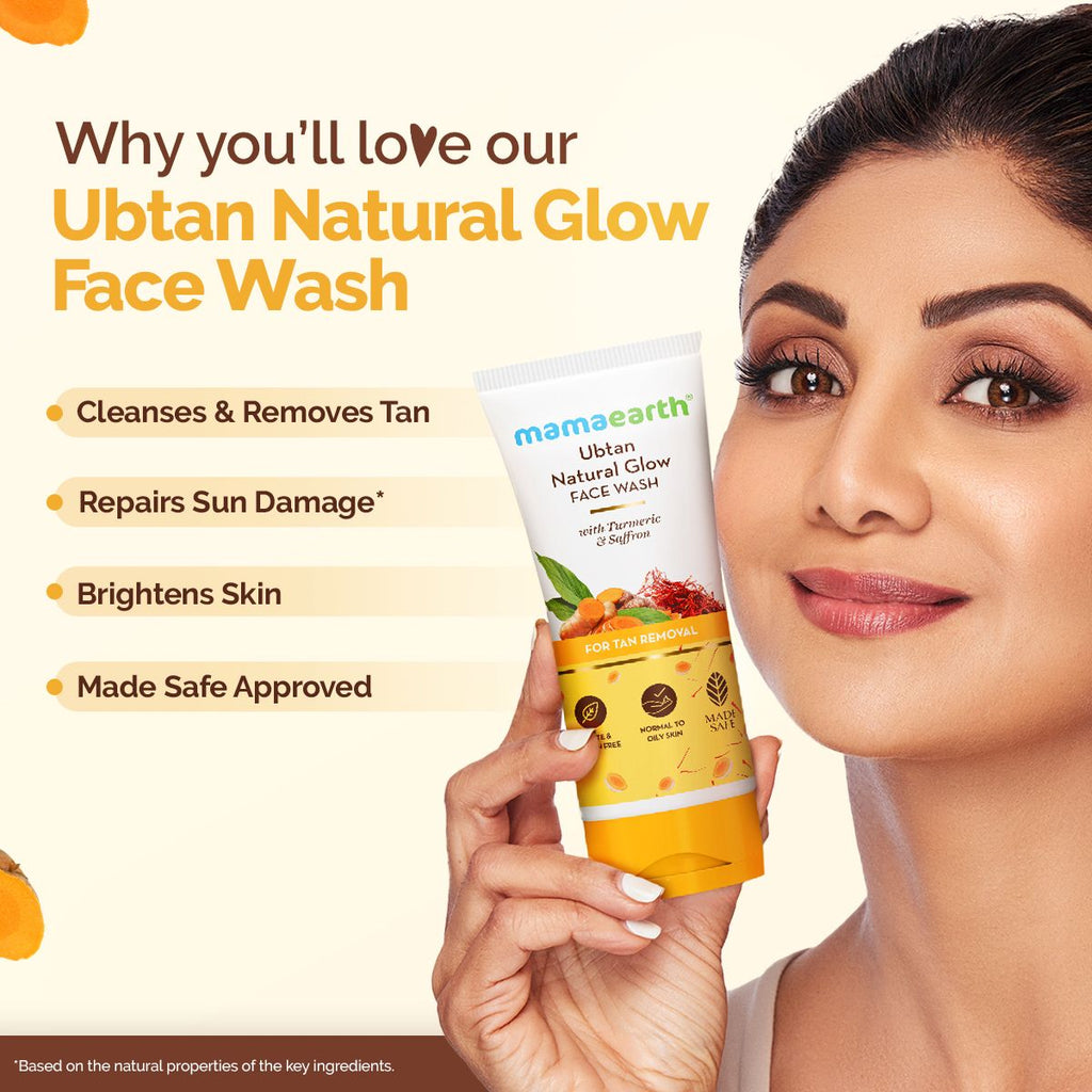 Mamaearth Natural Glow Ubtan Face Wash 100 ml