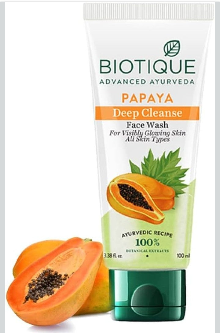 Biotique Papaya Deep Cleanse Face Wash 100ml