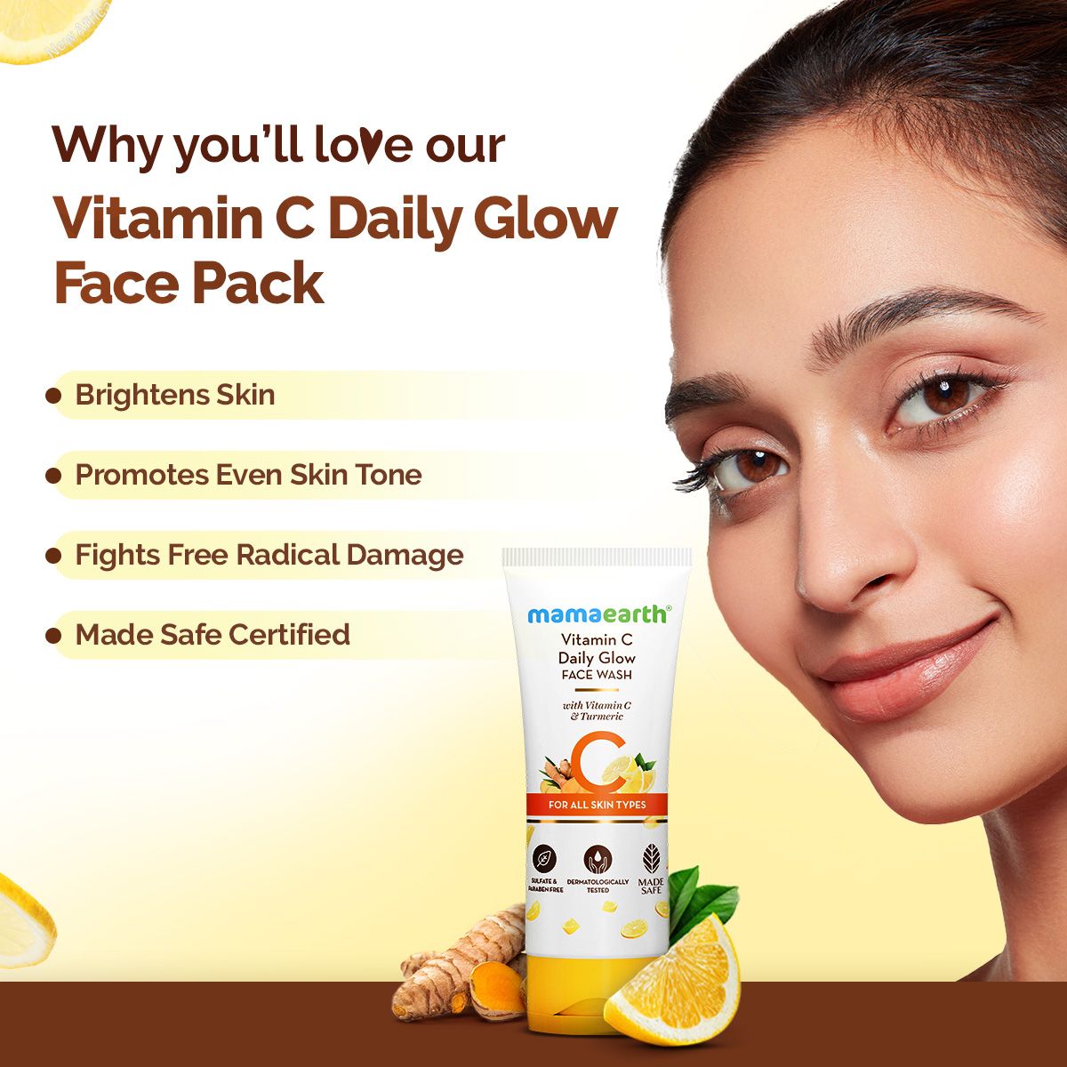 Mamaearth Vitamin C Daily Glow Face Wash 100ml