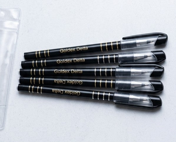 Goldex Delta Premium Ball Point Pen - Pack of 5 (Black)