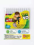 Action Pens - 12 Colours Water Colour Pen Set